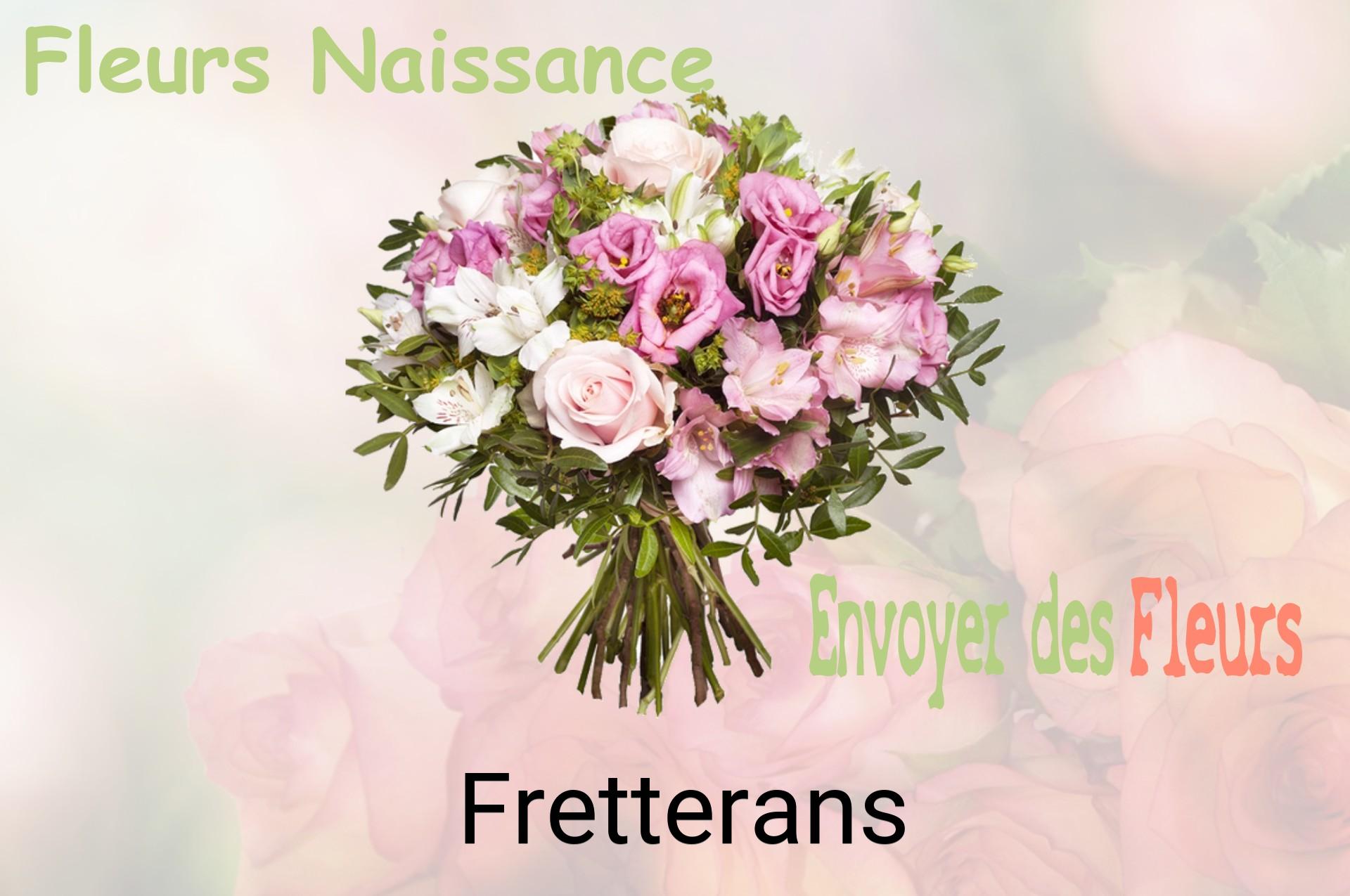 Bouquet de fleurs de naissance livré à Fretterans
